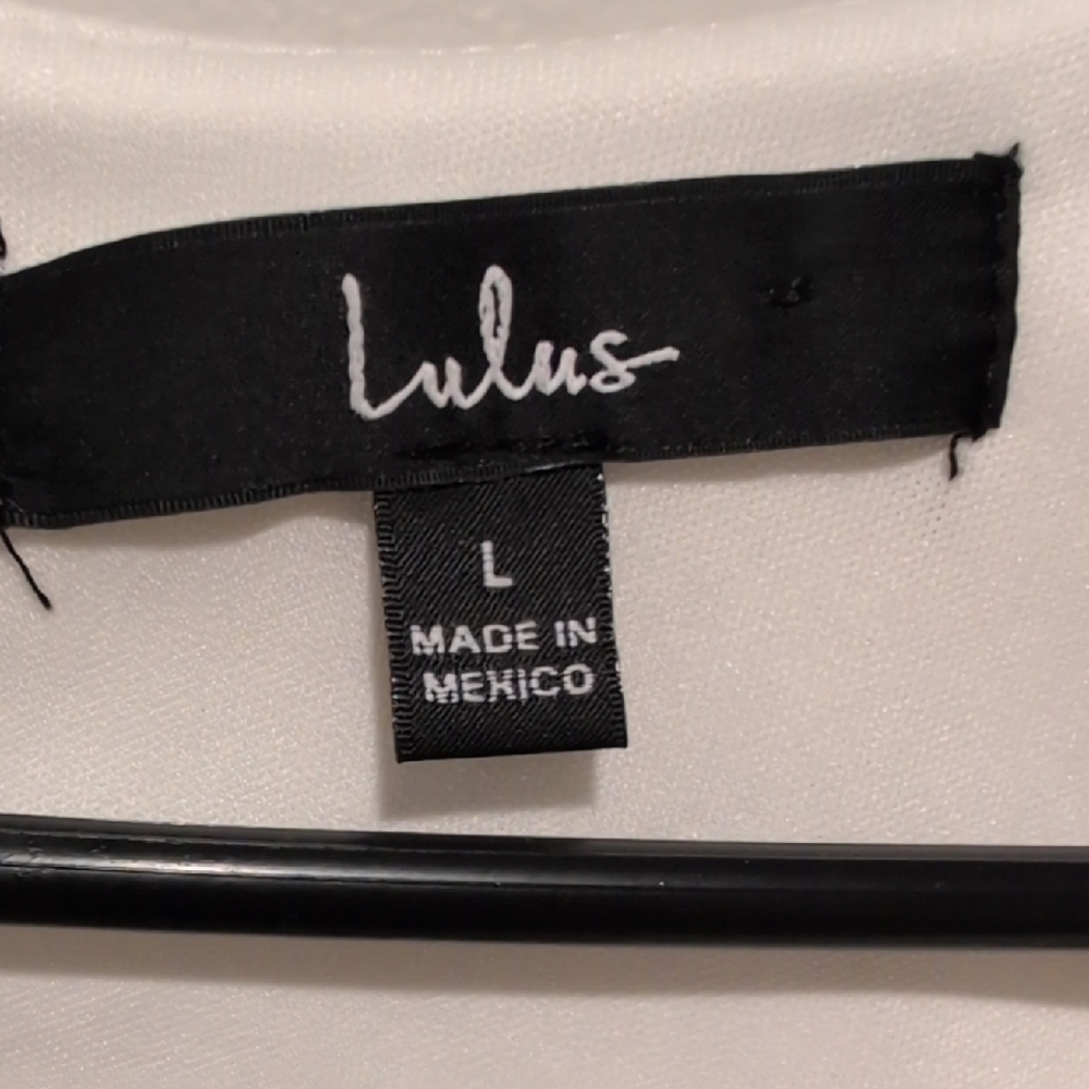 Lulu's Elegant White Wrap Blouse - Picture 2 of 4